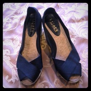 Ralph Lauren Espadrille Wedge Sandals